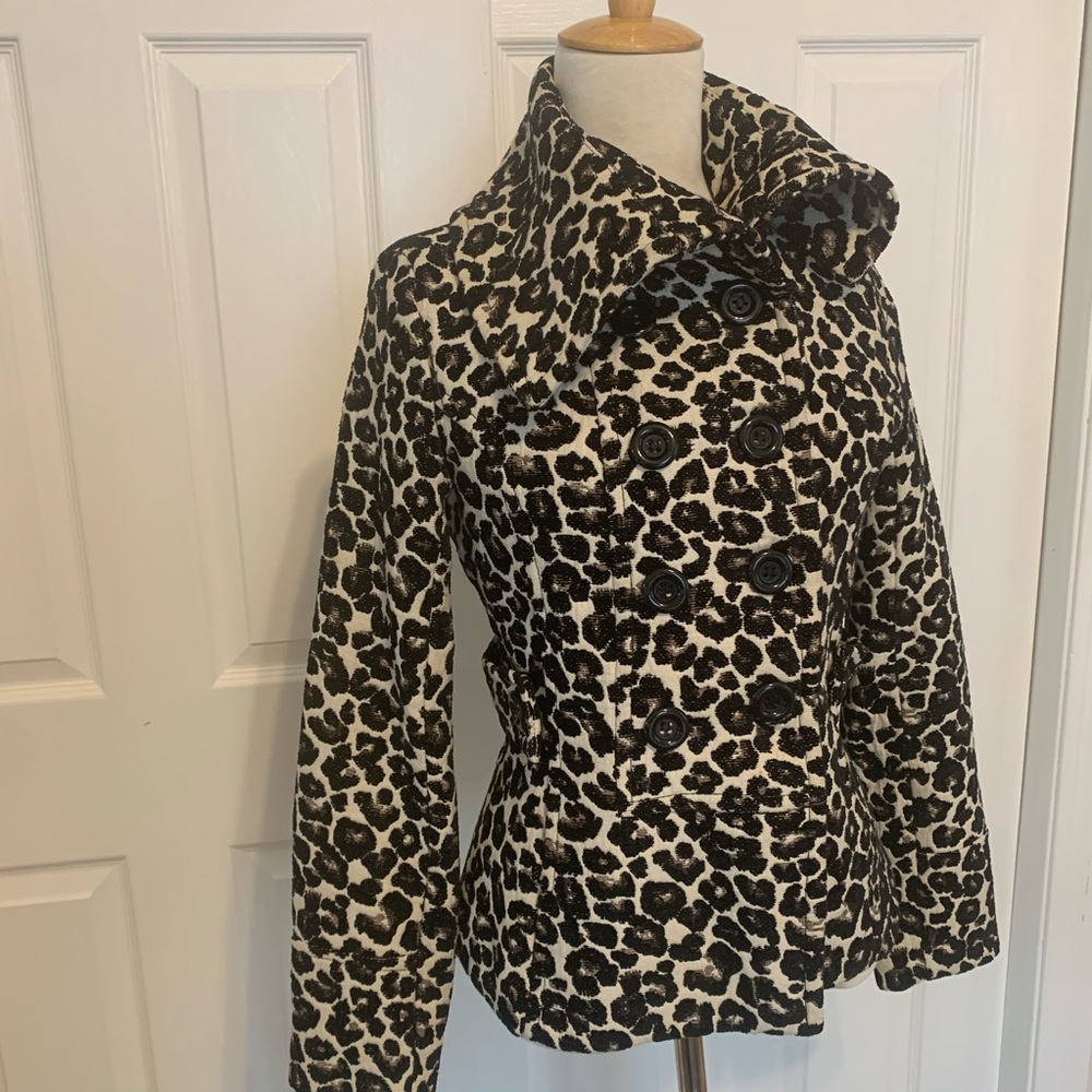Great Leopard high collar jacket